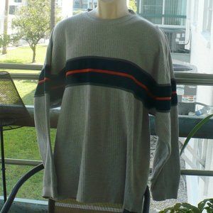 ❤️ COLO WEAR Men's Gray Outdoor Top SIZE XL 100% Cotton Knit Sweater